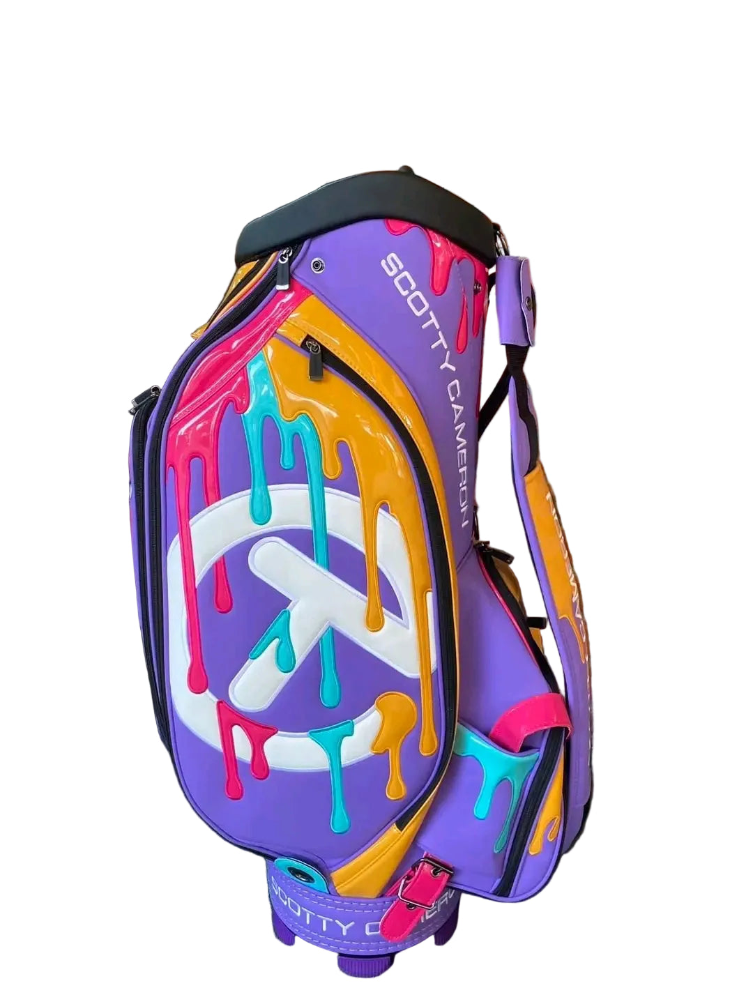 Purple Paint Drip Golf Staff Tour Bag - Gallery Exclusive NEW