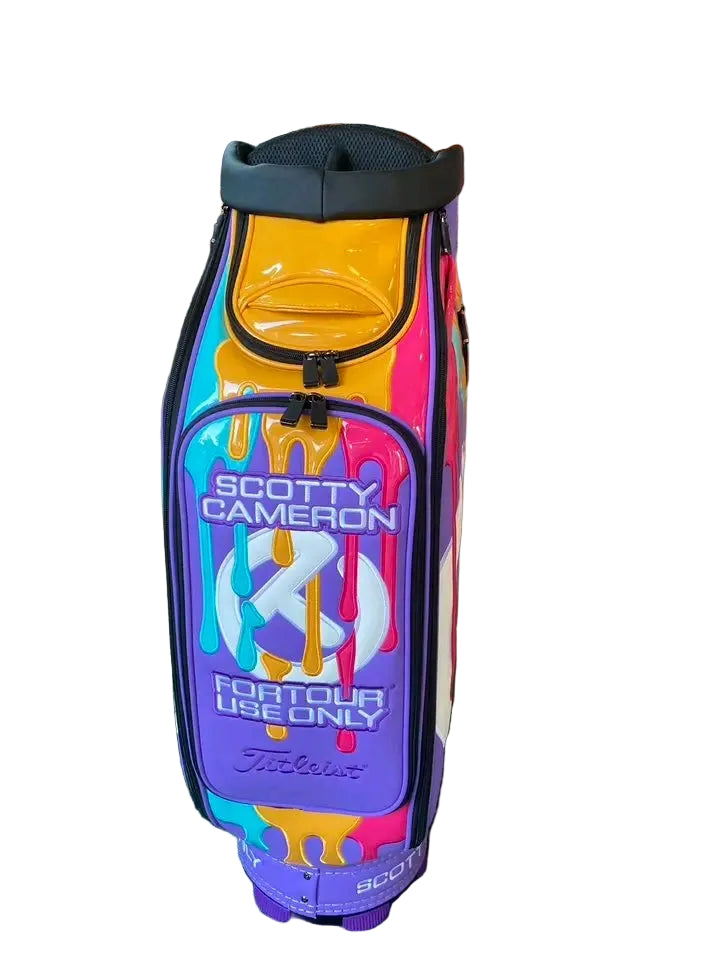 Purple Paint Drip Golf Staff Tour Bag - Gallery Exclusive NEW